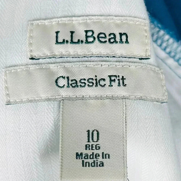 L.L.Bean Twill Skirt A-Line Teal Size 10 Figure Flattering Midi - Picture 5 of 7